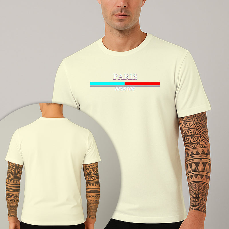 Camiseta Estampada Paris 100% Algodão Premium Fio 30.1 Penteado Nexstar