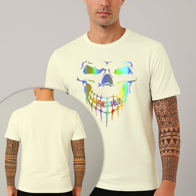 Camiseta Estampada Palhaço Holográfico 100% Algodão Premium Fio 30.1 Penteado Nexstar