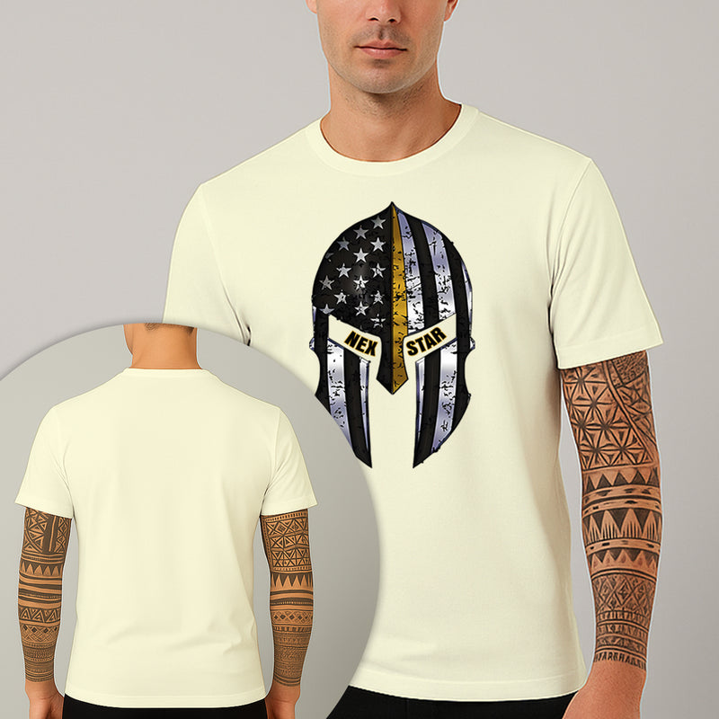 Camiseta Estampada Spartan Cap 100% Algodão Premium Fio 30.1 Penteado Nexstar