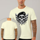 Camiseta Estampada Capitão Caveira 100% Algodão Premium Fio 30.1 Penteado Nexstar
