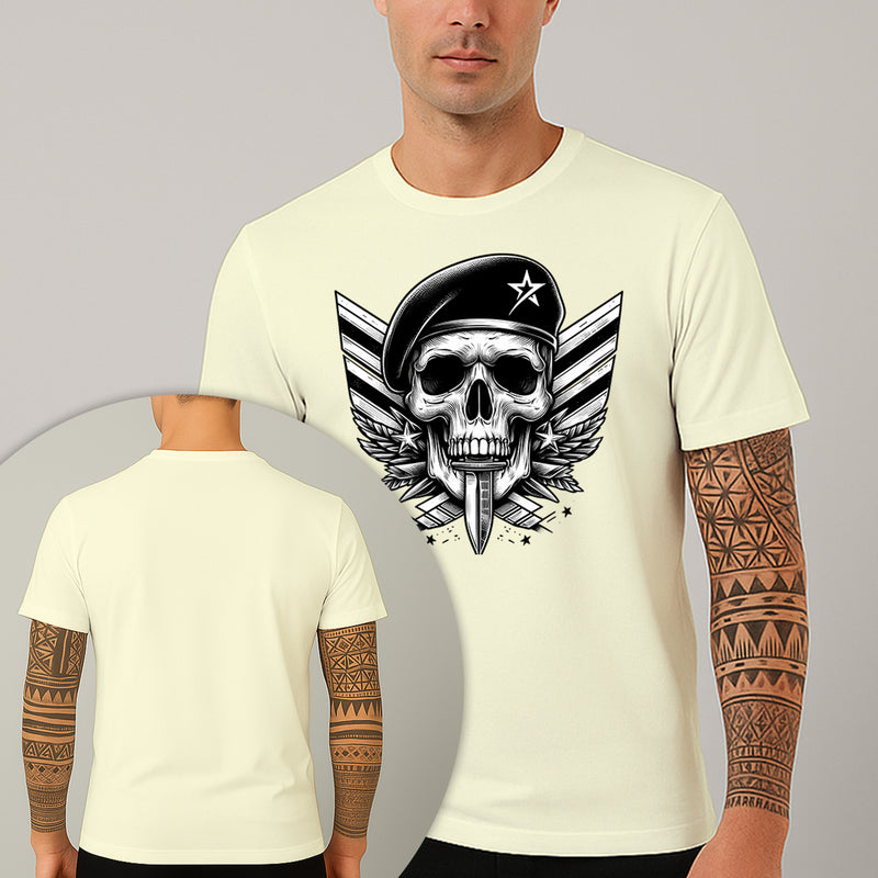 Camiseta Estampada Capitão Caveira 100% Algodão Premium Fio 30.1 Penteado Nexstar