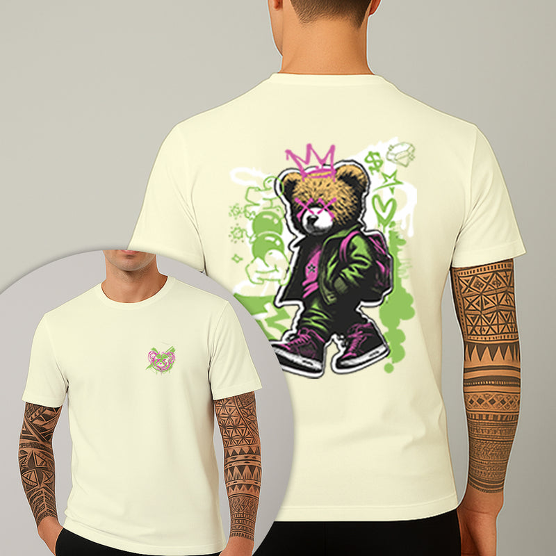 Camiseta Estampada Urso Bag 100% Algodão Premium Fio 30.1 Penteado Nexstar