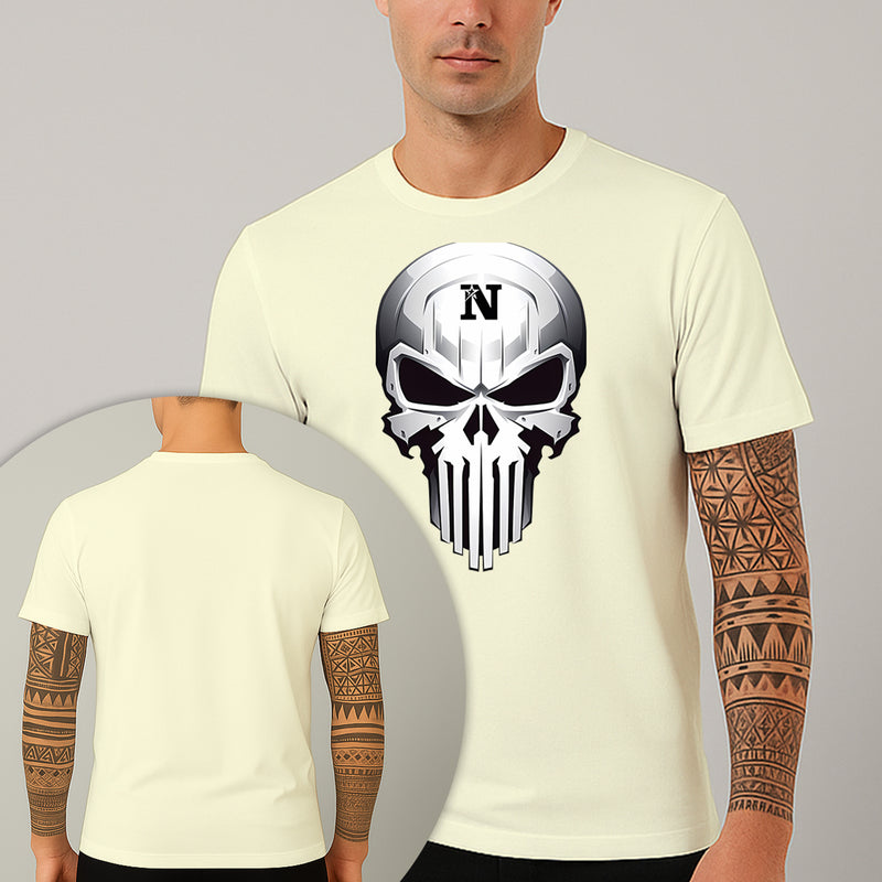 Camiseta Estampada Caveira Blindada 100% Algodão Premium Fio 30.1 Penteado Nexstar
