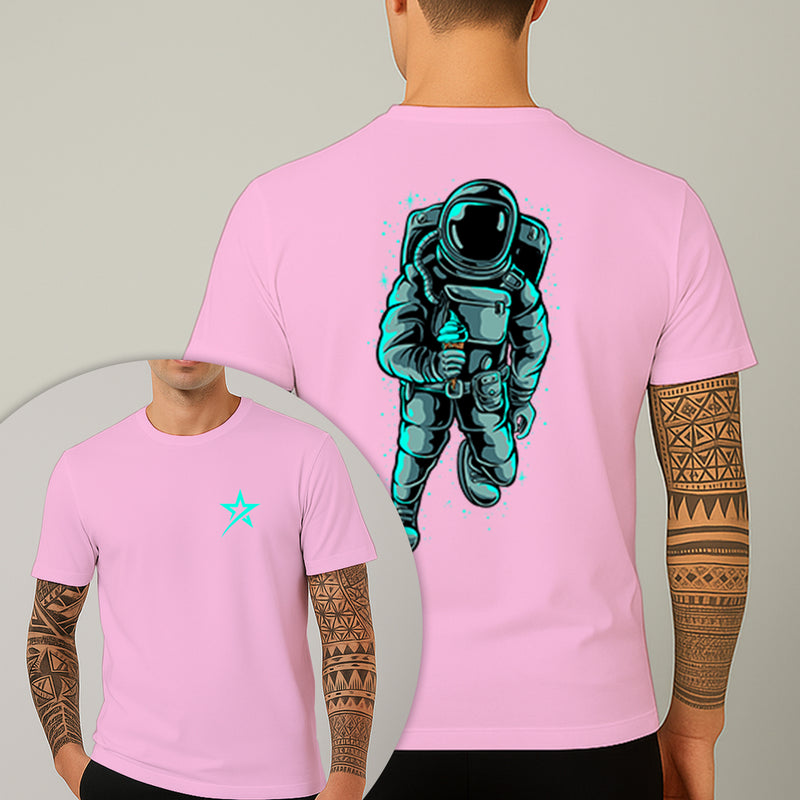 Camiseta Estampada Astronauta Ice Cream 100% Algodão Premium Fio 30.1 Penteado Nexstar