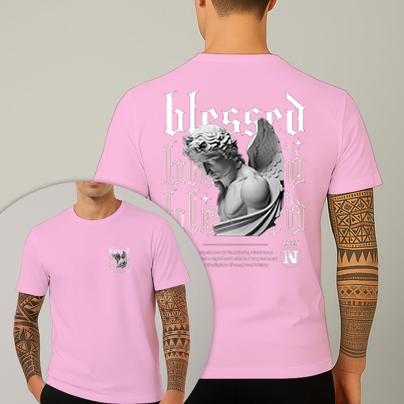 Camiseta Estampada Arcanjo Blessed 100% Algodão Premium Fio 30.1 Penteado Nexstar
