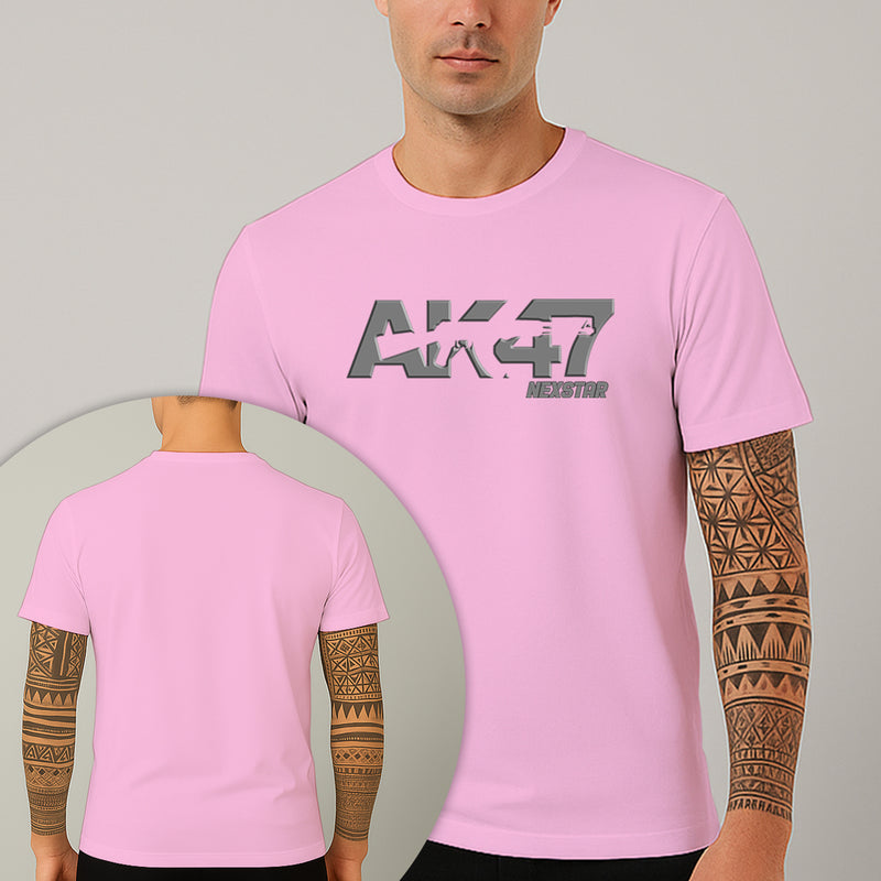 Camiseta Estampada AK47 Gun 100% Algodão Premium Fio 30.1 Penteado Nexstar