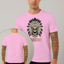 Camiseta Estampada Caveira Cocar 100% Algodão Premium Fio 30.1 Penteado Nexstar