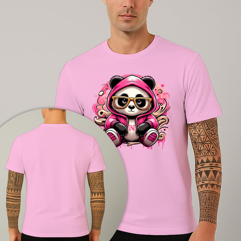 Camiseta Estampada Panda Bolado 100% Algodão Premium Fio 30.1 Penteado Nexstar