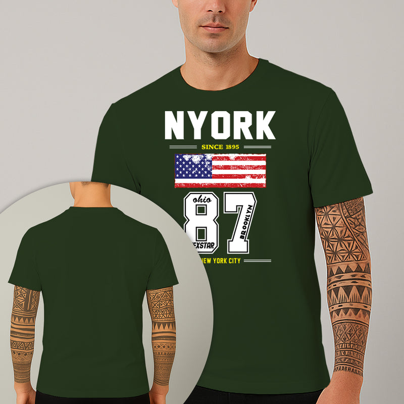 Camiseta Estampada Nyork Ohio 87 100% Algodão Premium Fio 30.1 Penteado Nexstar