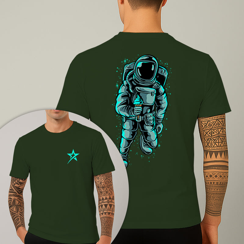 Camiseta Estampada Astronauta Ice Cream 100% Algodão Premium Fio 30.1 Penteado Nexstar