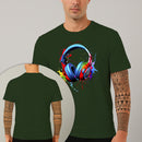 Camiseta Estampada Headset Colors 100% Algodão Premium Fio 30.1 Penteado Nexstar
