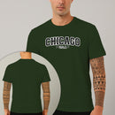 Camiseta Estampada Chicago Usa 100% Algodão Premium Fio 30.1 Penteado Nexstar
