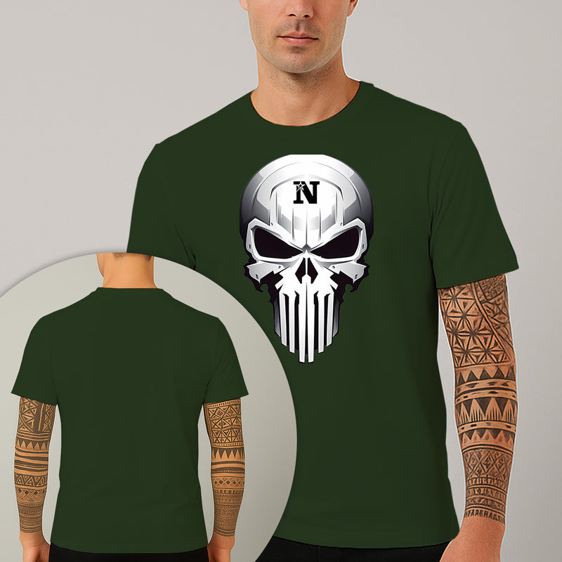 Camiseta Estampada Caveira Blindada 100% Algodão Premium Fio 30.1 Penteado Nexstar