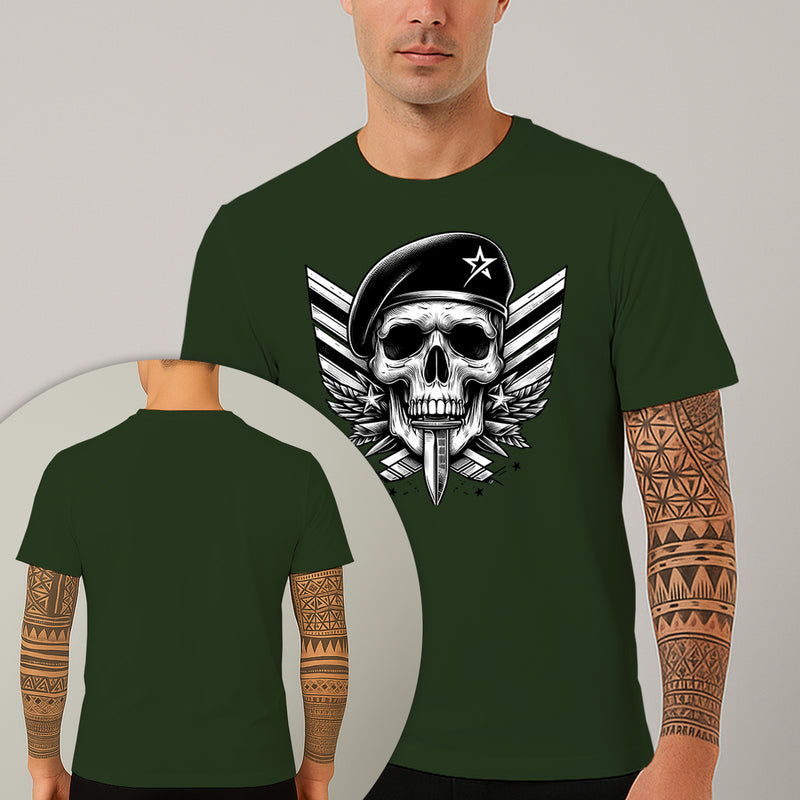 Camiseta Estampada Capitão Caveira 100% Algodão Premium Fio 30.1 Penteado Nexstar