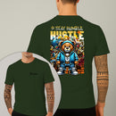 Camiseta Estampada Urso Hustle 100% Algodão Premium Fio 30.1 Penteado Nexstar