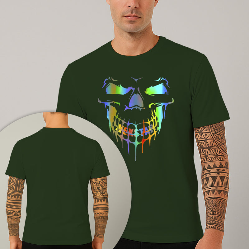 Camiseta Estampada Palhaço Holográfico 100% Algodão Premium Fio 30.1 Penteado Nexstar