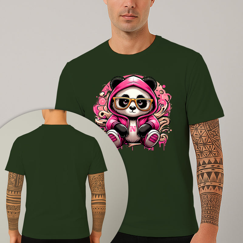 Camiseta Estampada Panda Bolado 100% Algodão Premium Fio 30.1 Penteado Nexstar