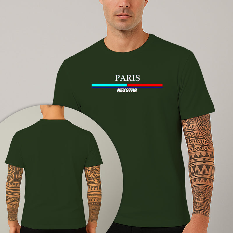 Camiseta Estampada Paris 100% Algodão Premium Fio 30.1 Penteado Nexstar