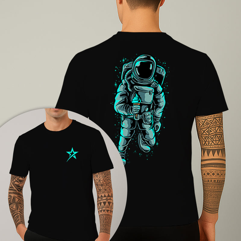Camiseta Estampada Astronauta Ice Cream 100% Algodão Premium Fio 30.1 Penteado Nexstar