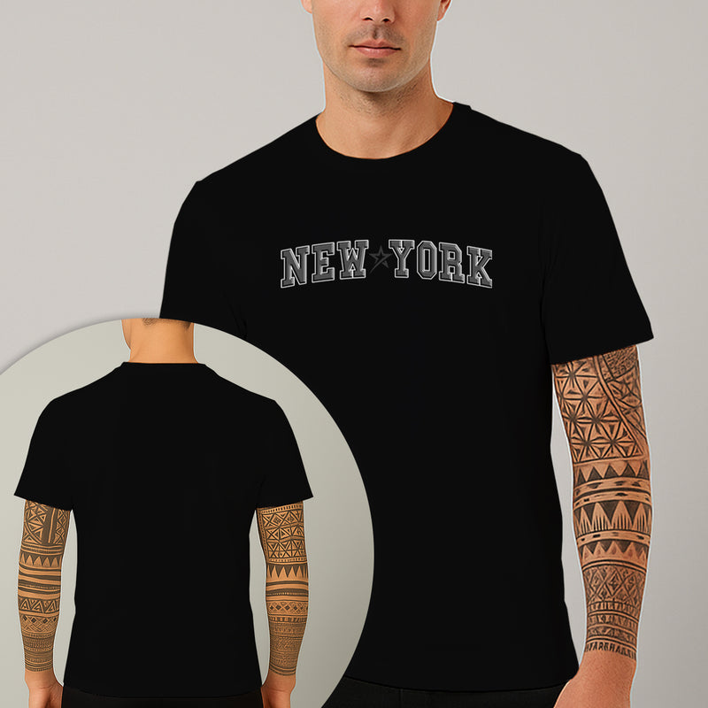 Camiseta Estampada New York 100% Algodão Premium Fio 30.1 Penteado Nexstar