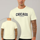 Camiseta Estampada Chicago Usa 100% Algodão Premium Fio 30.1 Penteado Nexstar