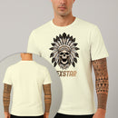 Camiseta Estampada Caveira Cocar 100% Algodão Premium Fio 30.1 Penteado Nexstar