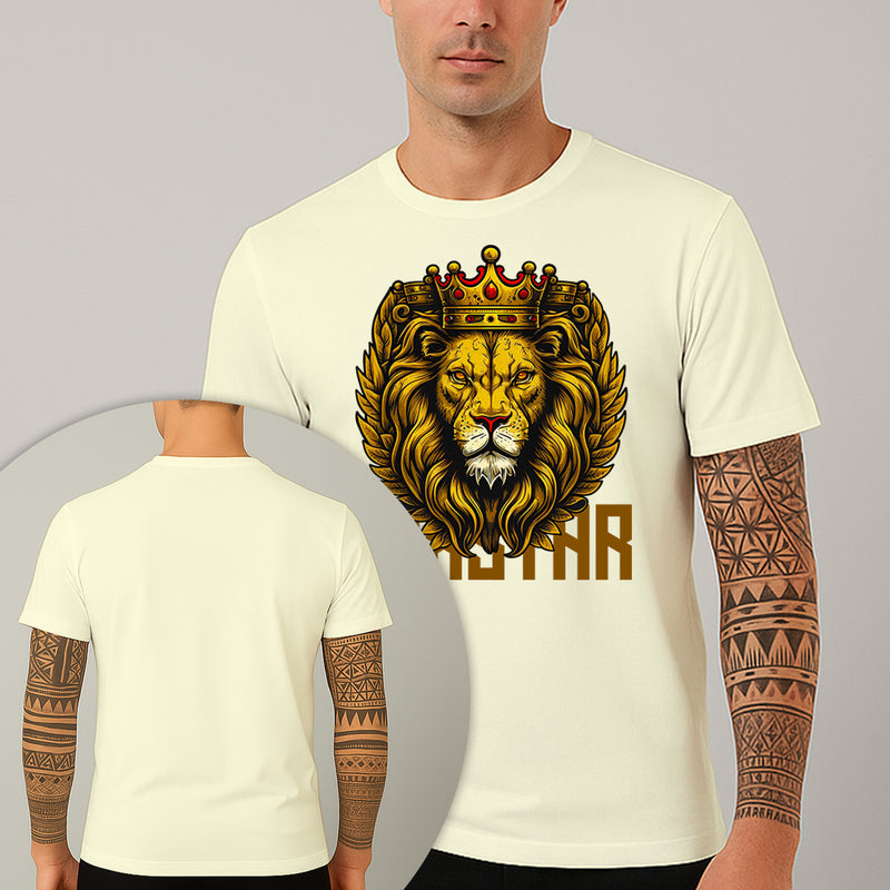 Camiseta Estampada Leão Rei 100% Algodão Premium Fio 30.1 Penteado Nexstar